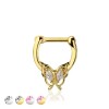 BUTTERFLY DESIGN SEPTUM HINGED CLICKER